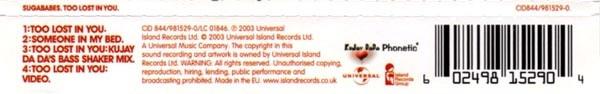 Sugababes - Too Lost In You - Cd