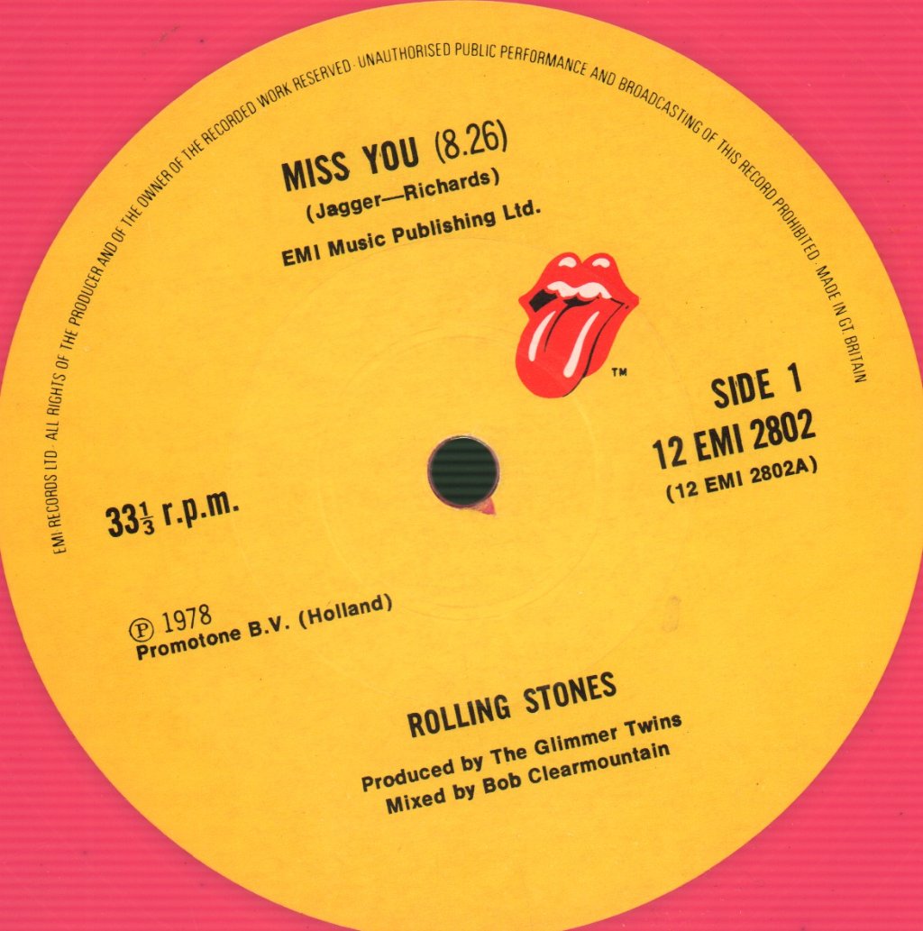 Rolling Stones - Miss You - 12 Inch
