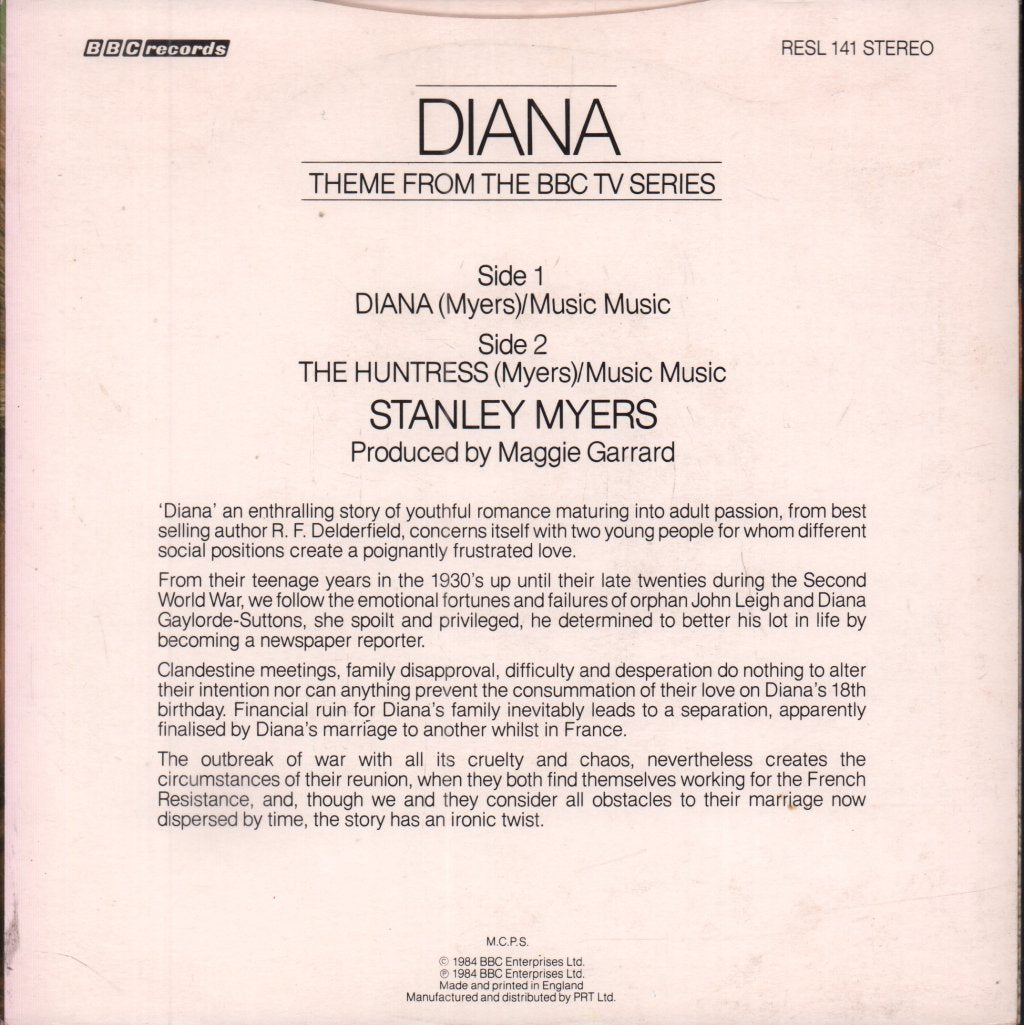 Stanley Myers - Diana - 7 Inch