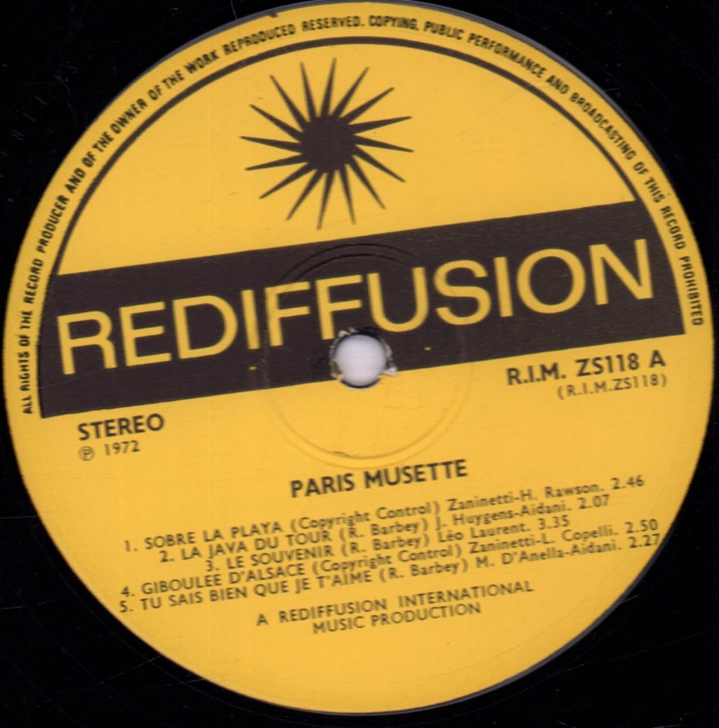 Jo Boclinville And His Acordion - Paris Musette - Lp