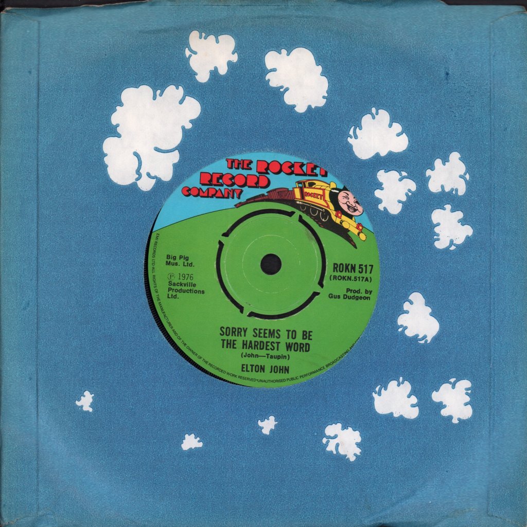 Elton John - Sorry Seems To Be The Hardest Word - 7 Inch