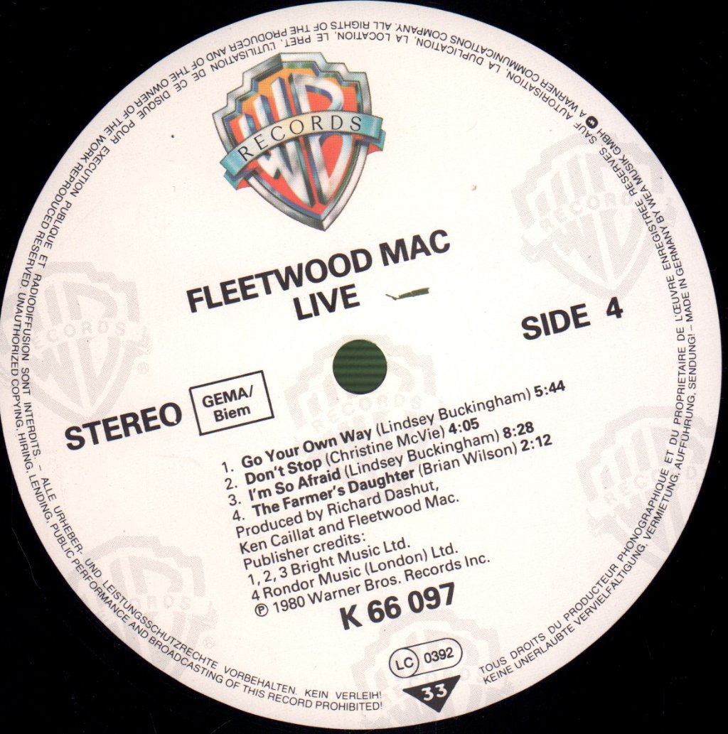 Fleetwood Mac - Fleetwood Mac Live - Double Lp