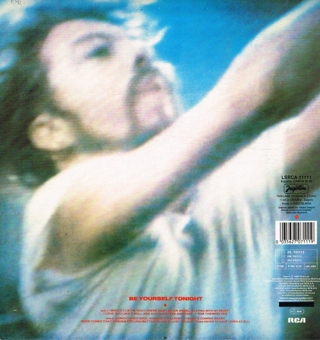 Eurythmics - Be Yourself Tonight - Lp