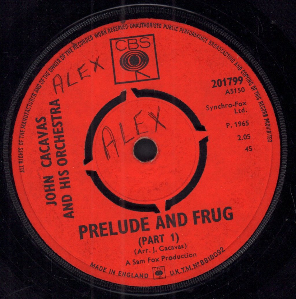 John Cacavas - Prelude And Frug - 7 Inch