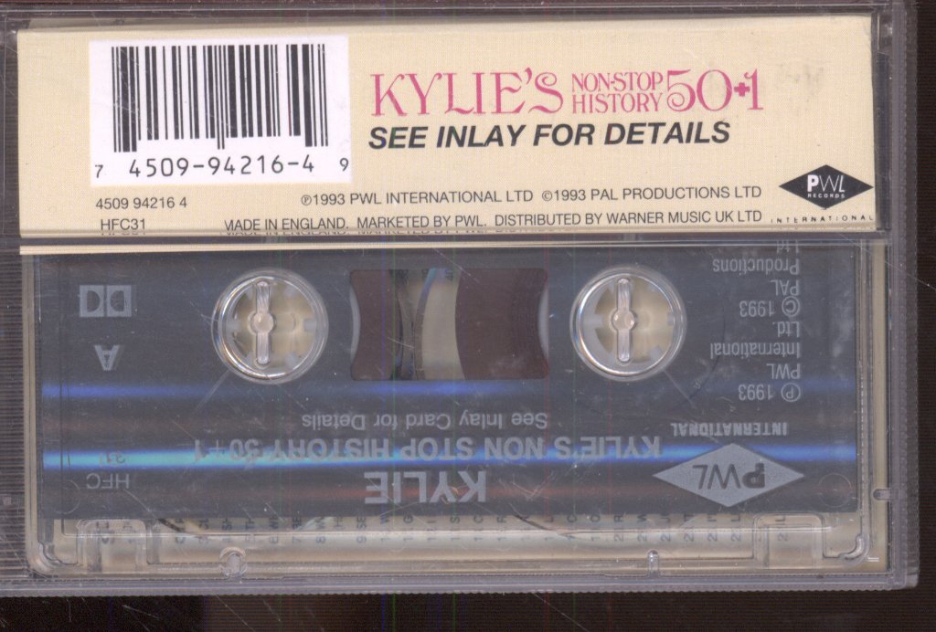Kylie Minogue - Kylie's Non-Stop History 50+1 - Cassette