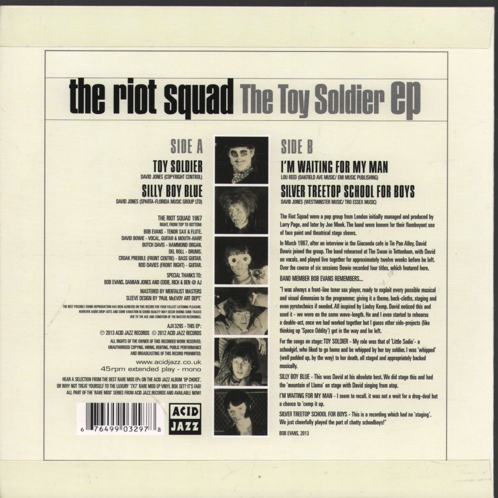 Riot Squad - Toy Soldier EP - 7 Inch