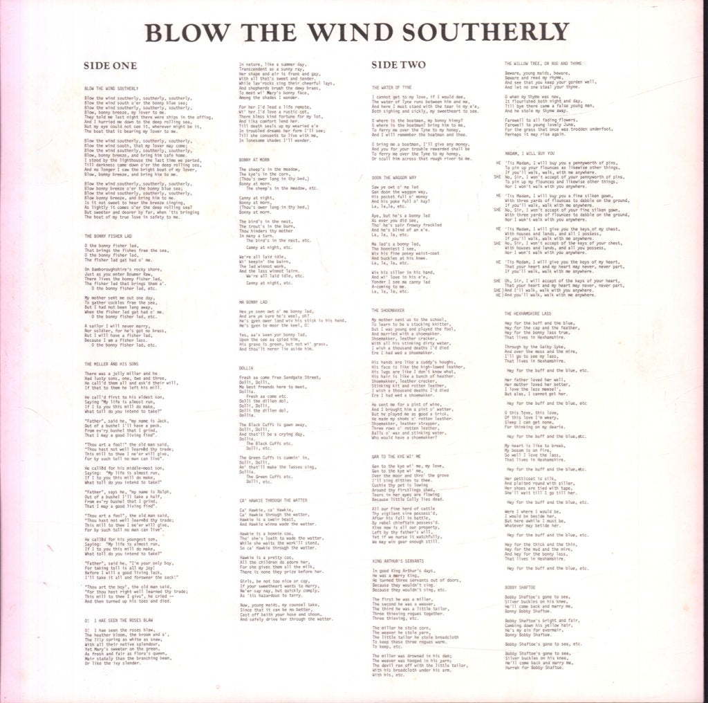 W.G. Whittaker - Blow The Wind Southerly - Lp