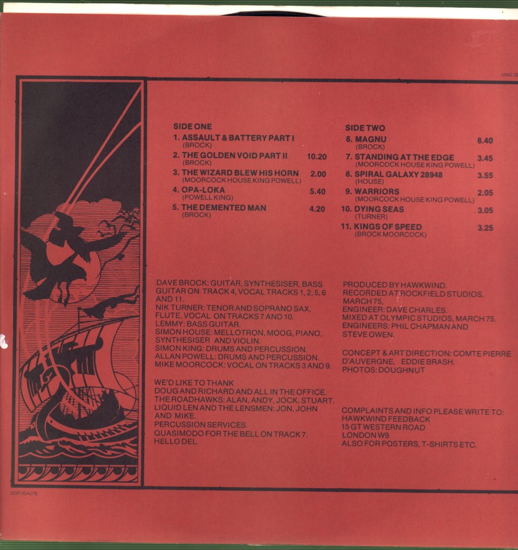 Hawkwind - Warrior On The Edge Of Time - Lp