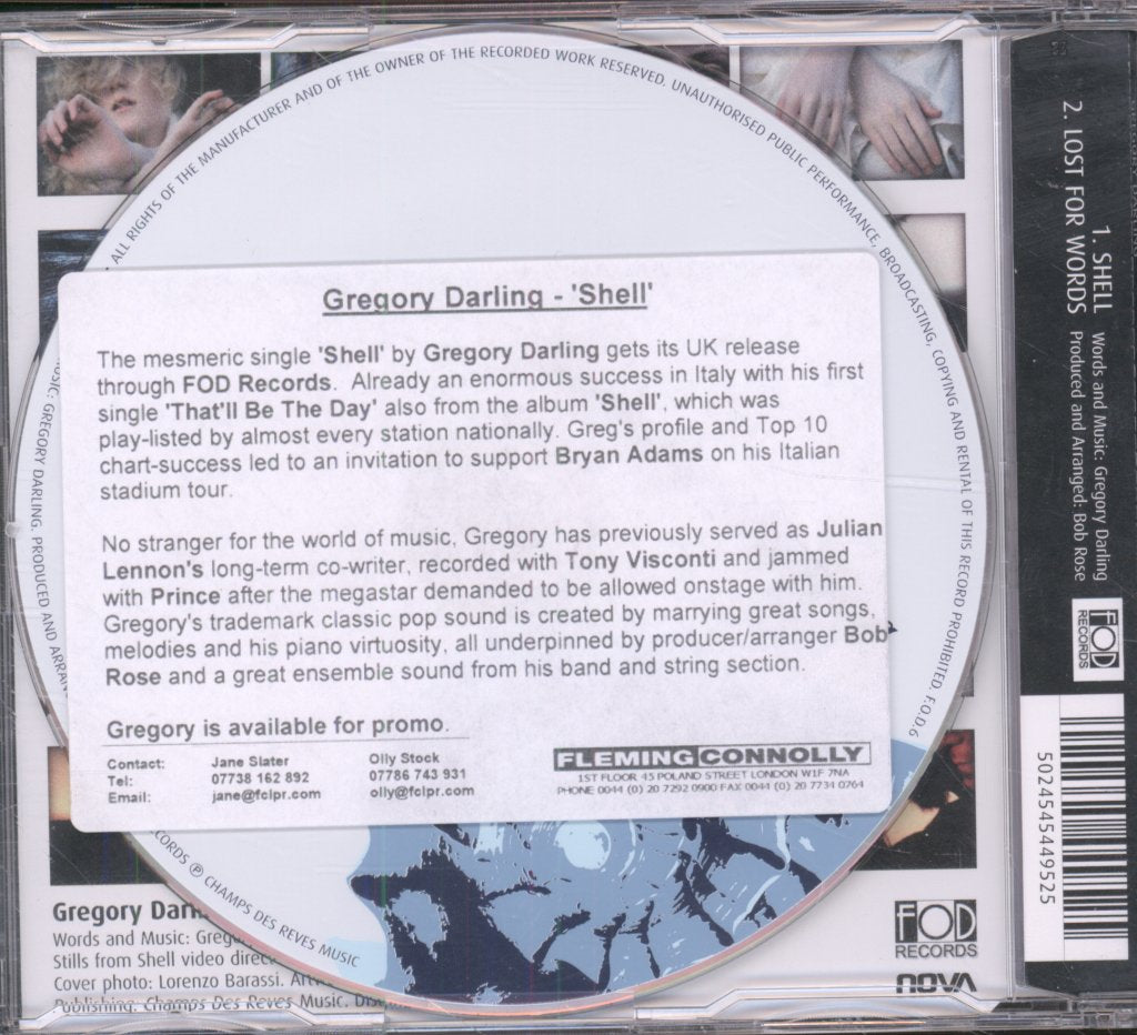 Gregory Darling - Shell - Cd