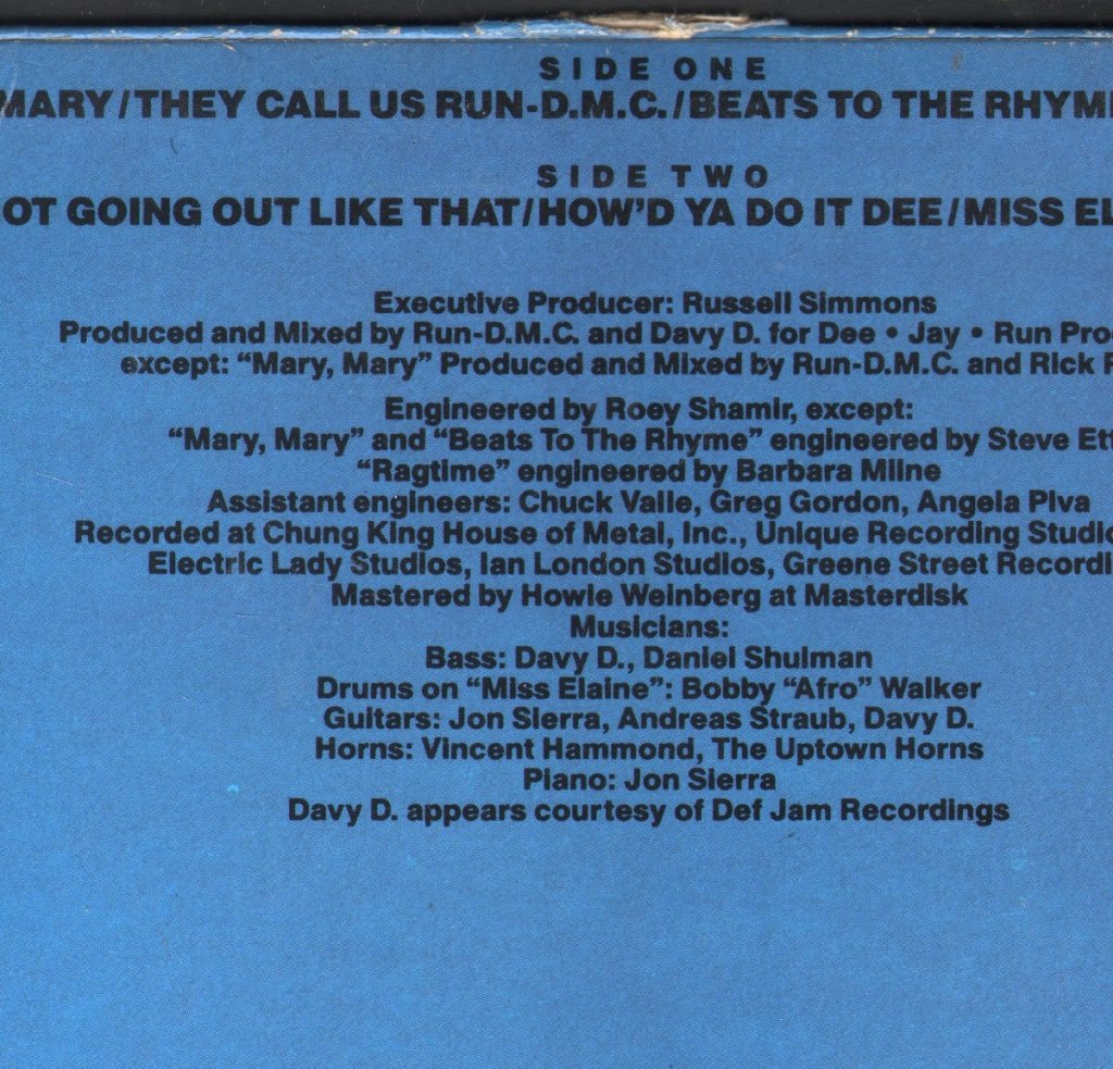 Run Dmc - Tougher Than Leather - Lp