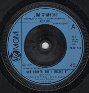 Jim Stafford - I Got Stoned And I Missed It - 7 Inch