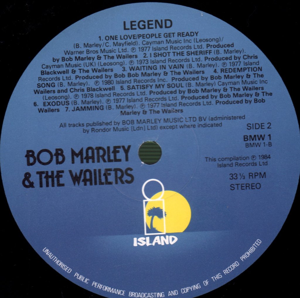 Bob Marley And The Wailers - Legend - Lp