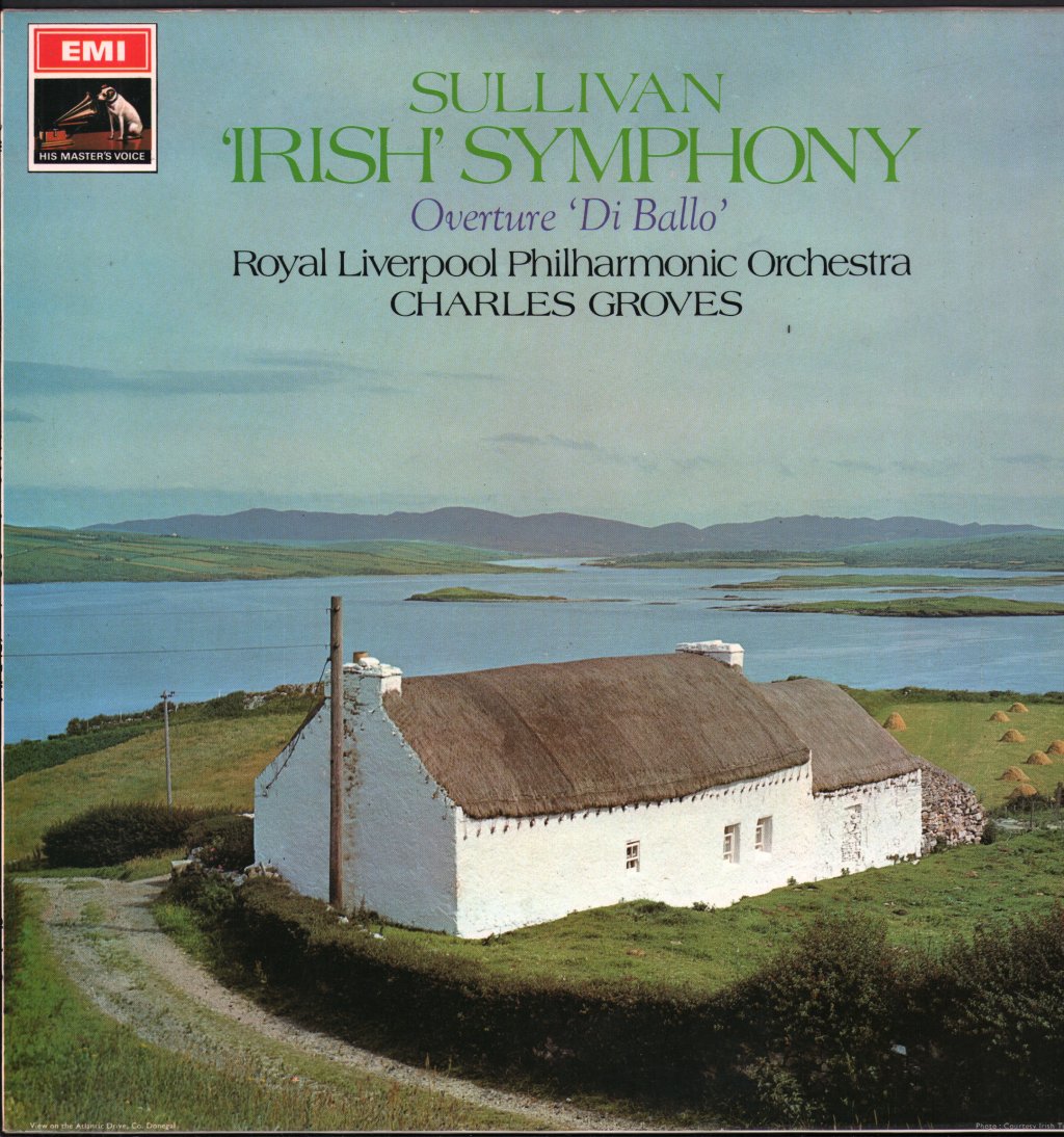Charles Groves / Royal Liverpool Philharmonic Orchestra - Sullivan - Irish Symphony / Overture Di Ballo - Lp