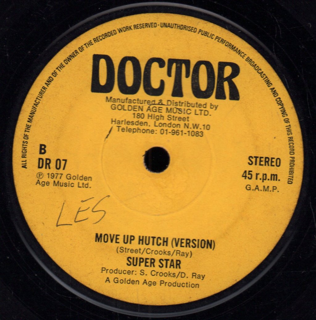 Super Star (Reggae) - Move On Hutch - 7 Inch