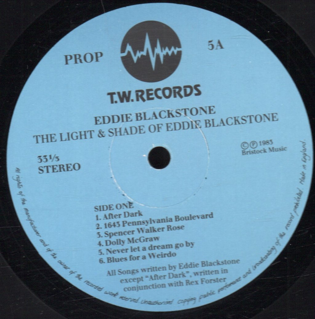 Eddie Blackstone - Light & Shade Of - Lp
