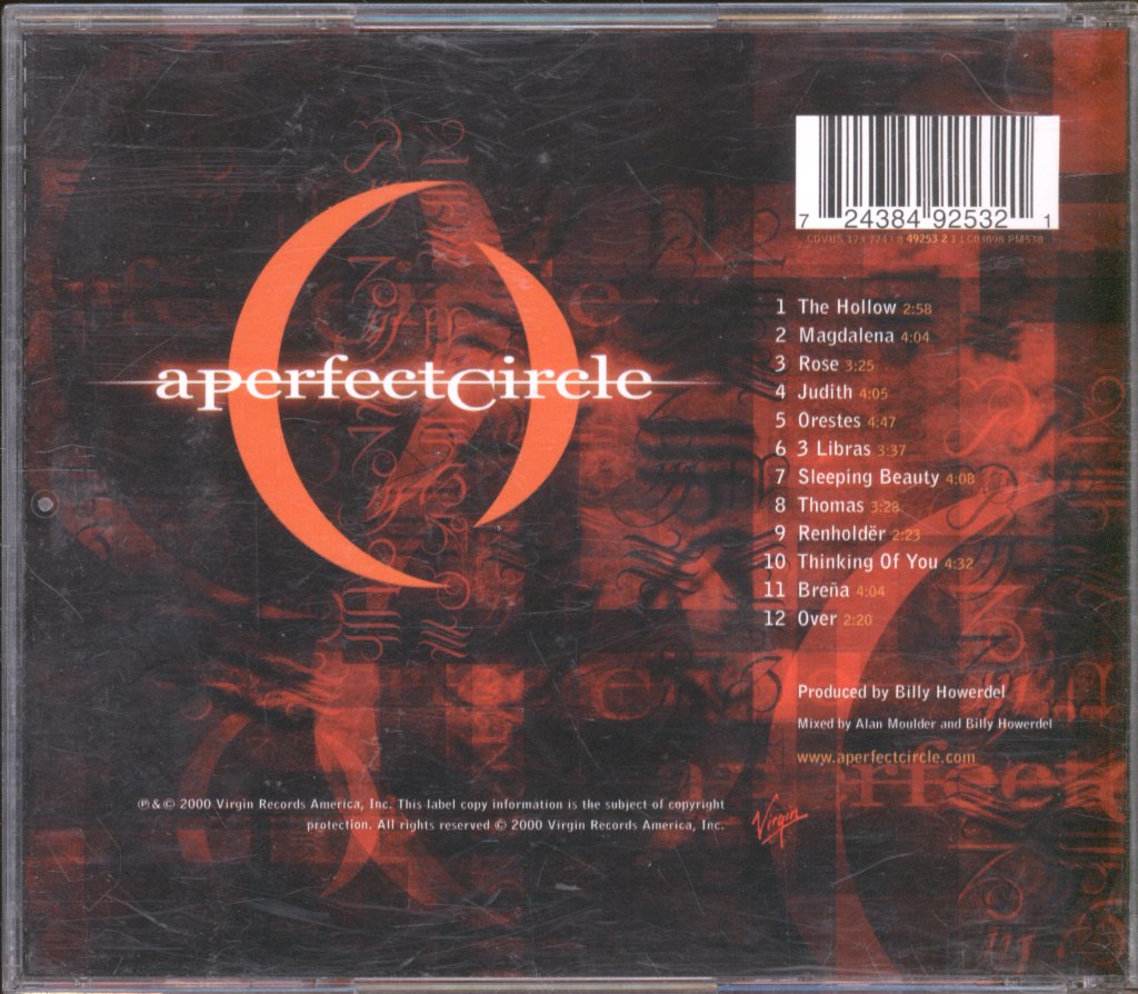A Perfect Circle - Mer De Noms - Cd