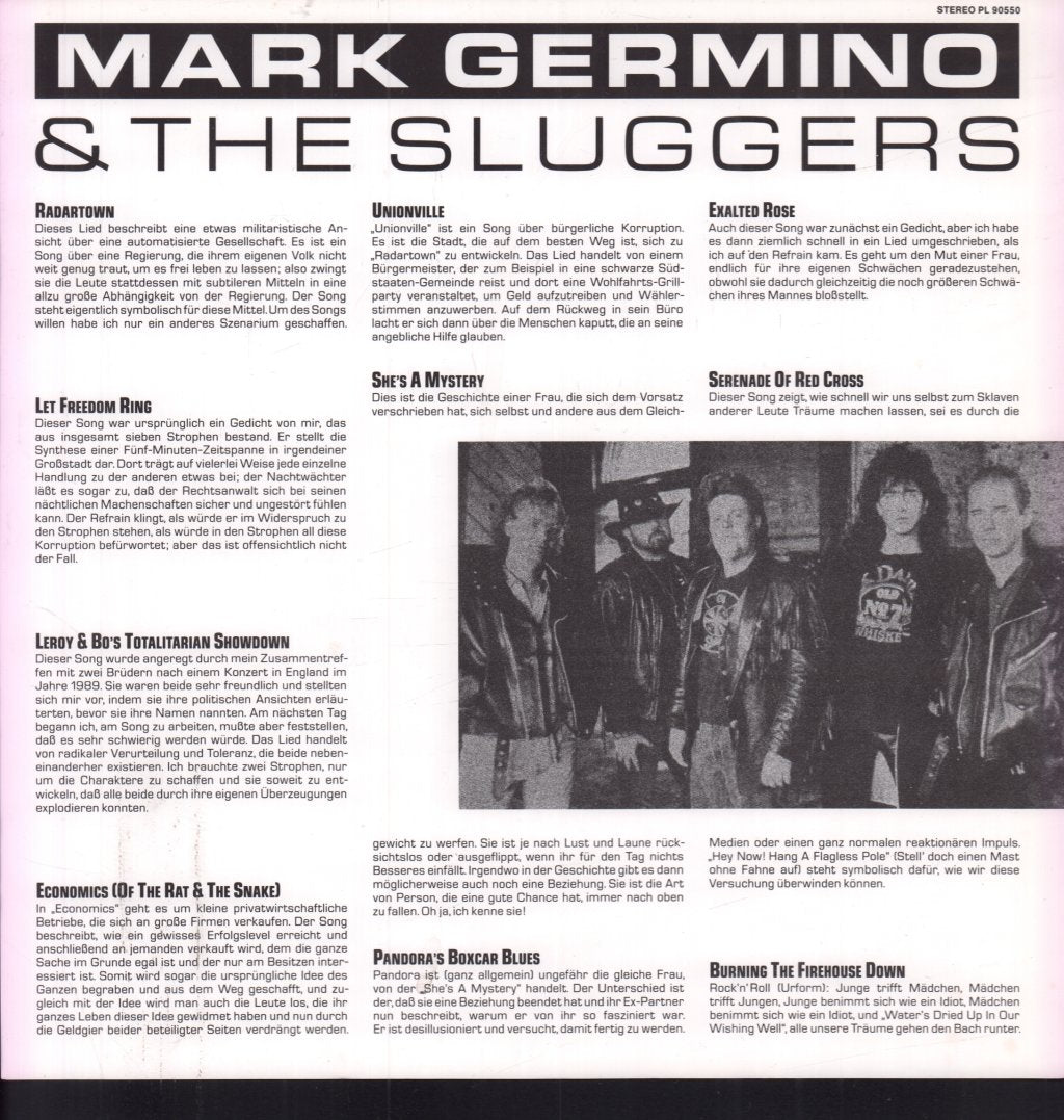 Mark Germino And The Sluggers - Radartown - Lp