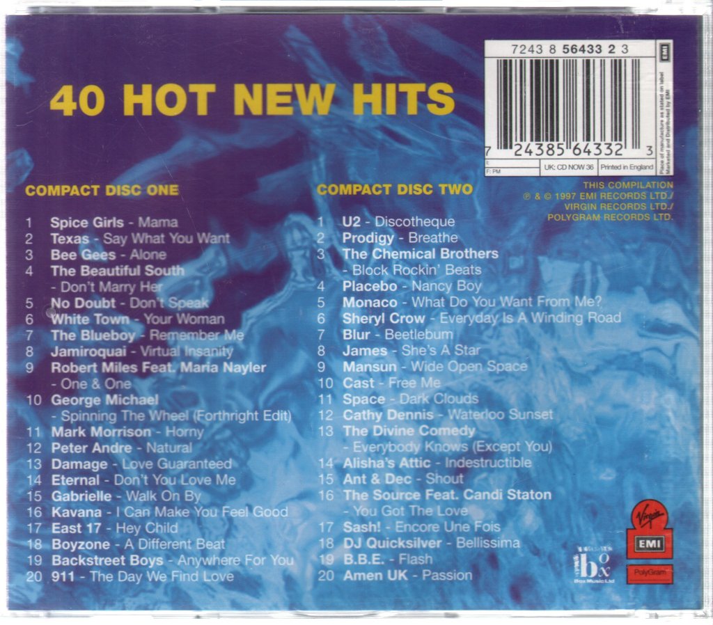 Various Artists - Now That's What I Call Music! 36 - Double Cd