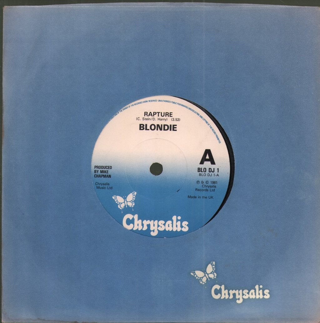 Blondie - Rapture - 7 Inch