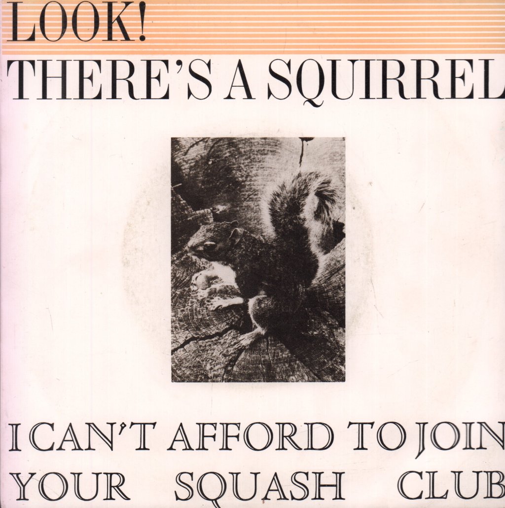 look! there's a squirrel - i can't afford to join your squash club - 7 Inch