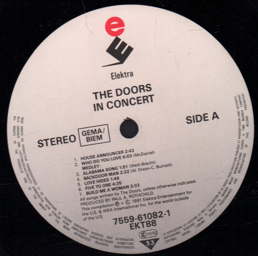 Doors - In Concert - Triple Lp