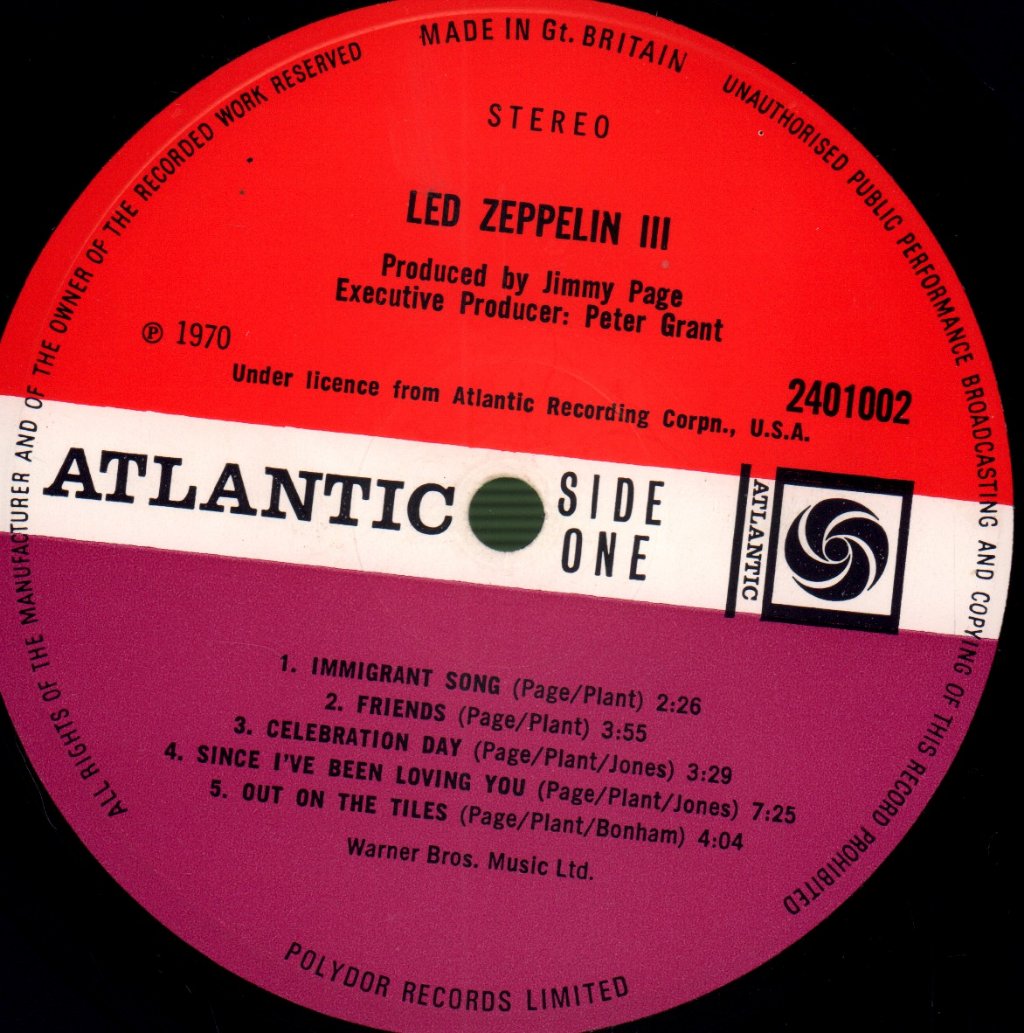 Led Zeppelin - 3 - Lp