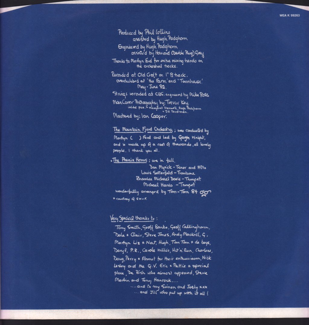 Phil Collins - Hello I Must Be Going - Lp