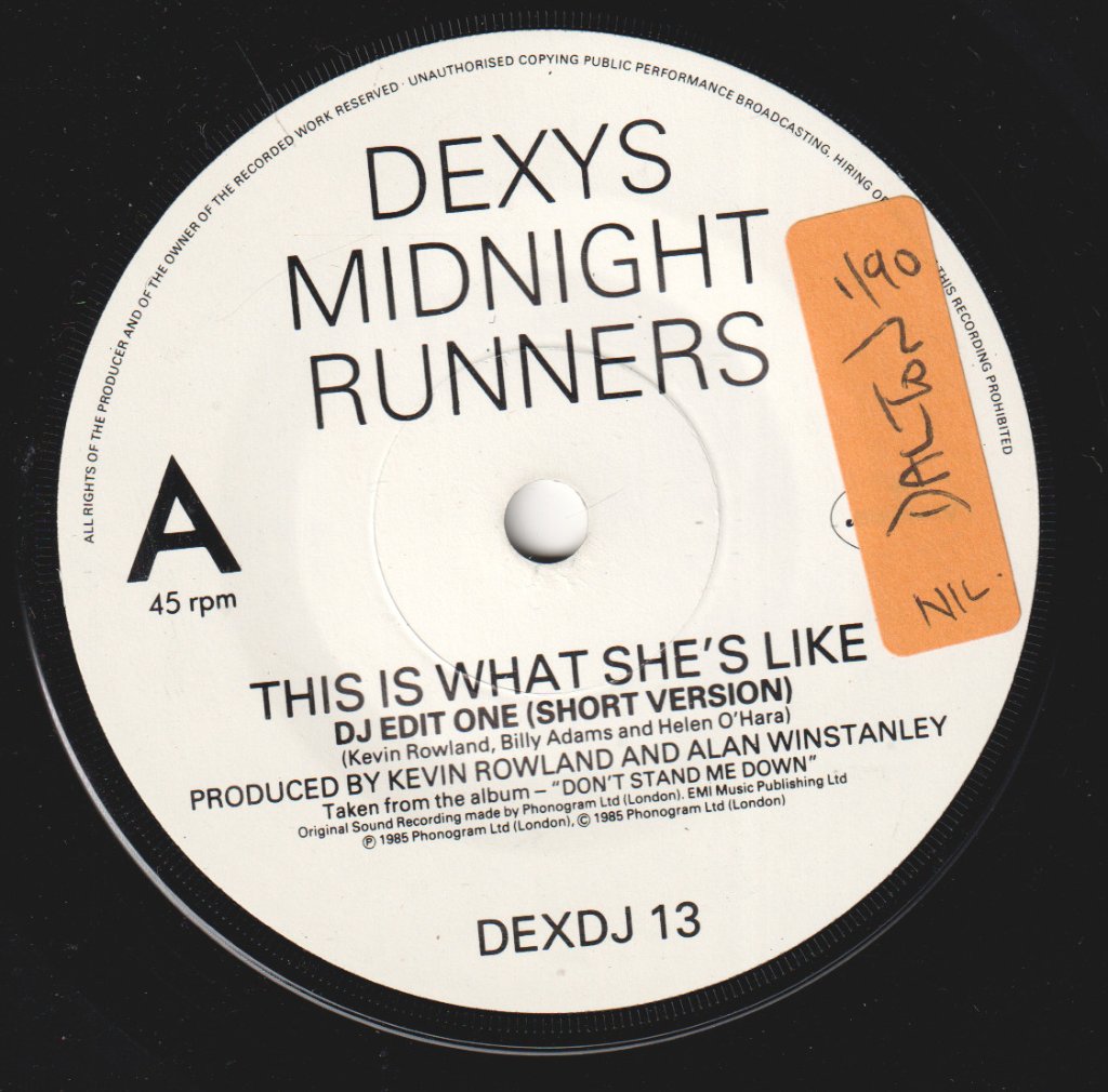 Dexys Midnight Runners - An Extract From This Is What She's Like - 7 Inch