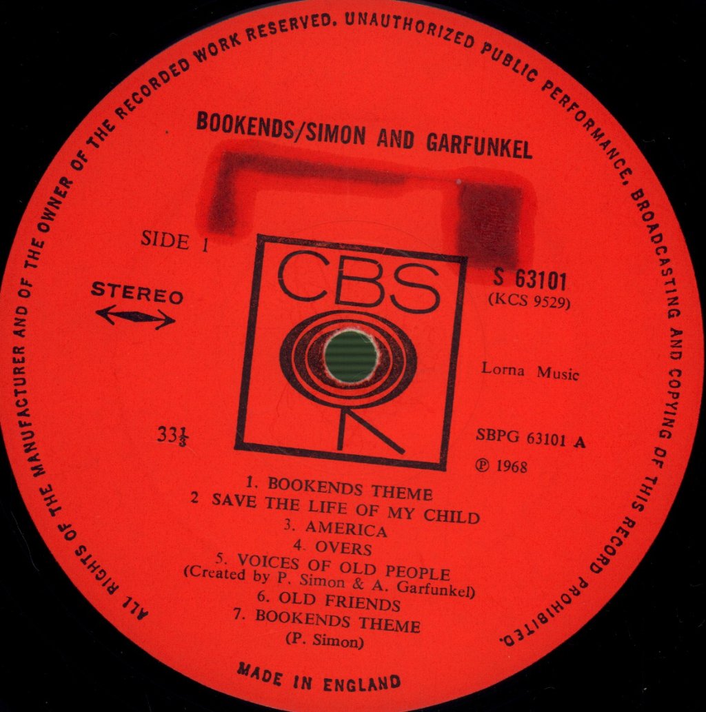 Simon & Garfunkel - Bookends - Lp