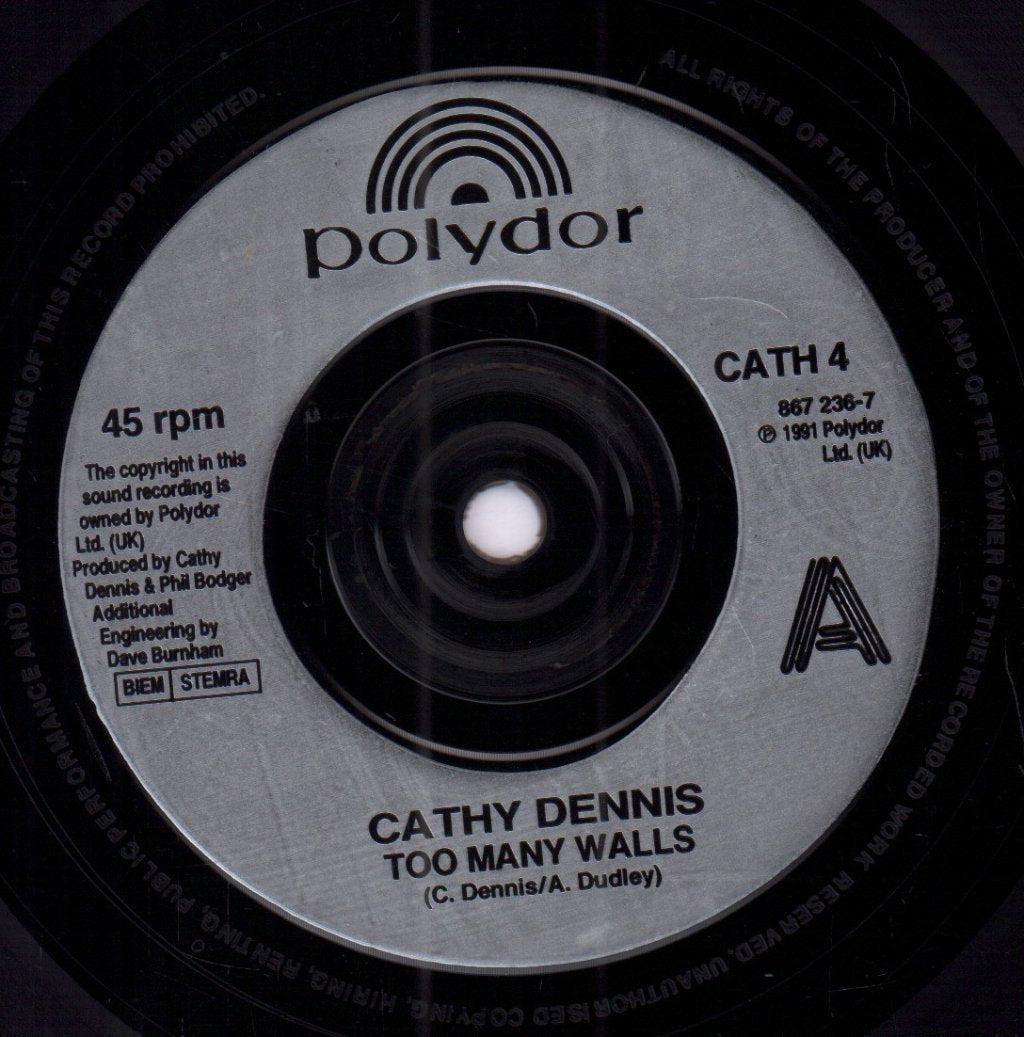 Cathy Dennis - Too Many Walls - 7 Inch