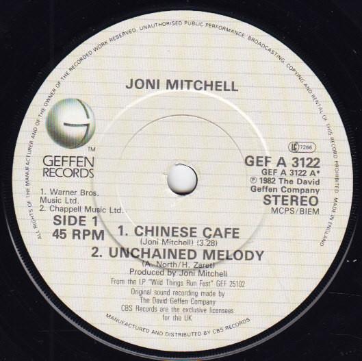 Joni Mitchell - Chinese Cafe - Double 7 Inch
