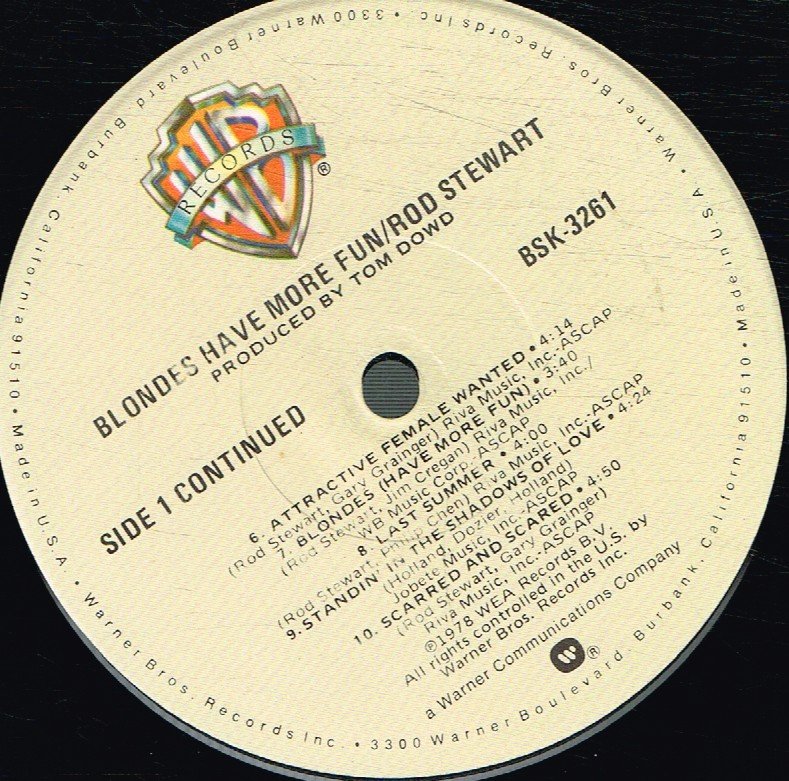 Rod Stewart - Blondes Have More Fun - Lp