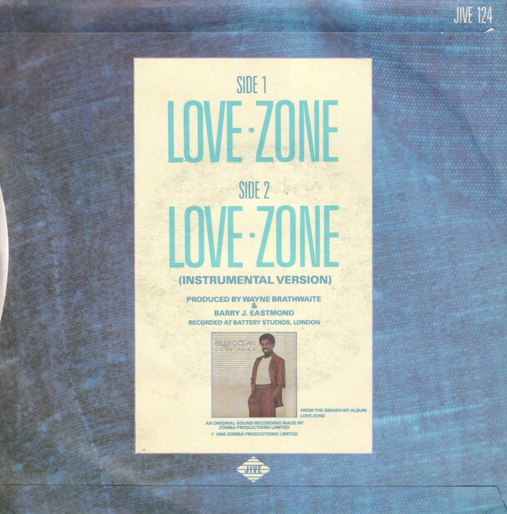 Billy Ocean - Love Zone - 7 Inch