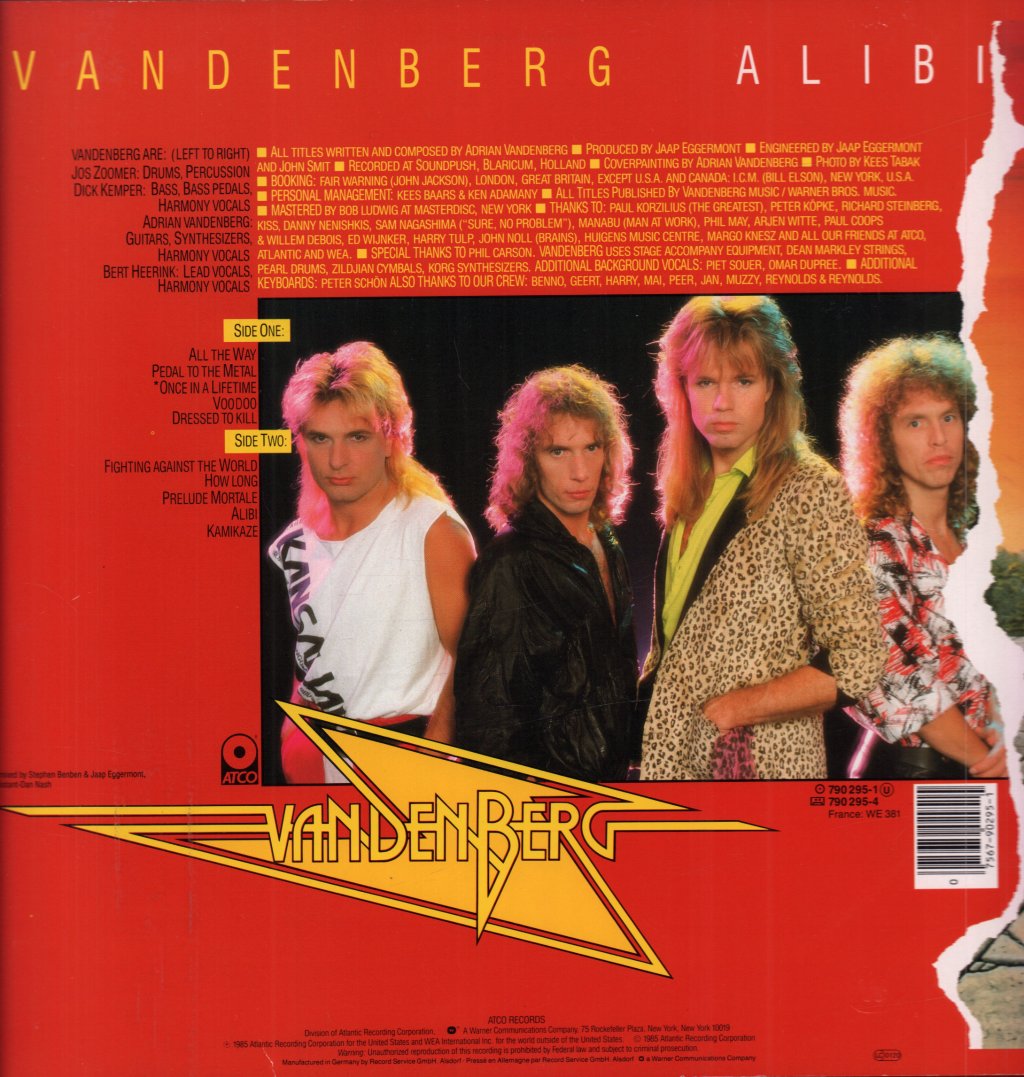 Vandenberg - Alibi - Lp