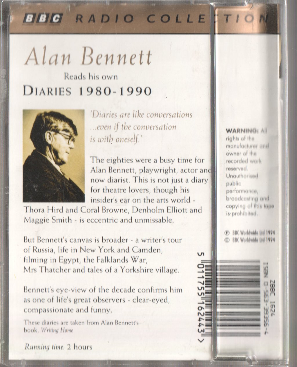 Alan Bennett - Diaries 1980–1990 - Double Cassette