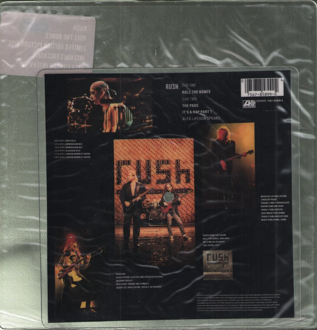 Rush - Roll The Bones - 7 Inch