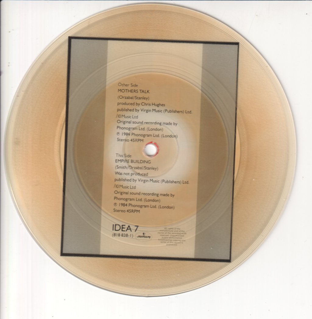 Tears For Fears - Mothers Talk - 7 Inch