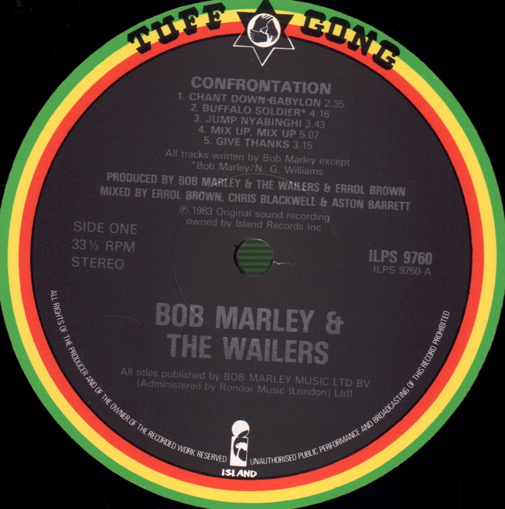Bob Marley And The Wailers - Confrontation - Lp