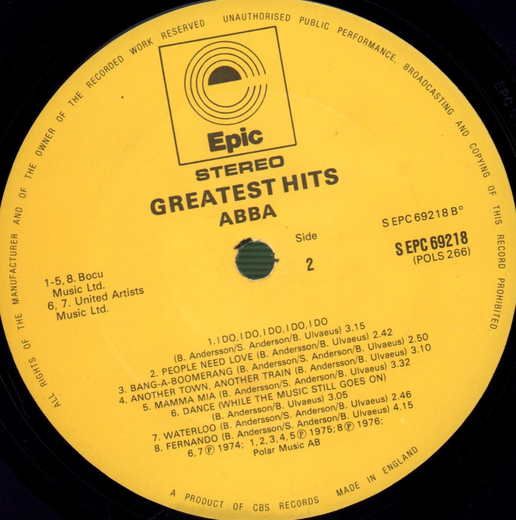 ABBA - Greatest Hits - Lp
