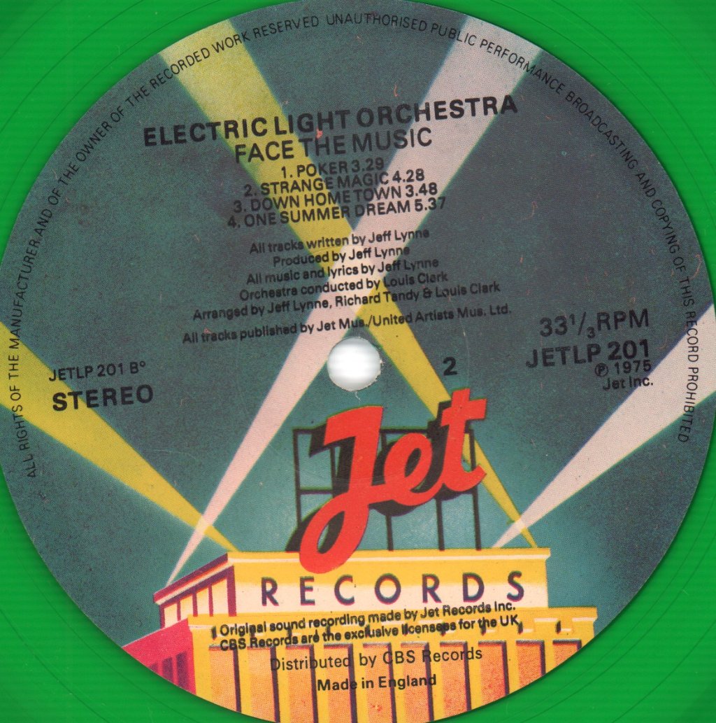 Electric Light Orchestra - Face The Music - Lp