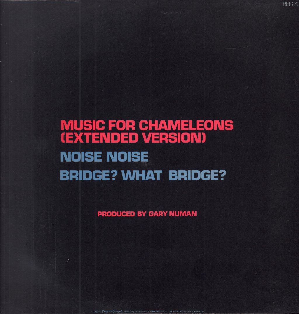 Gary Numan - Music For Chameleons - 12 Inch