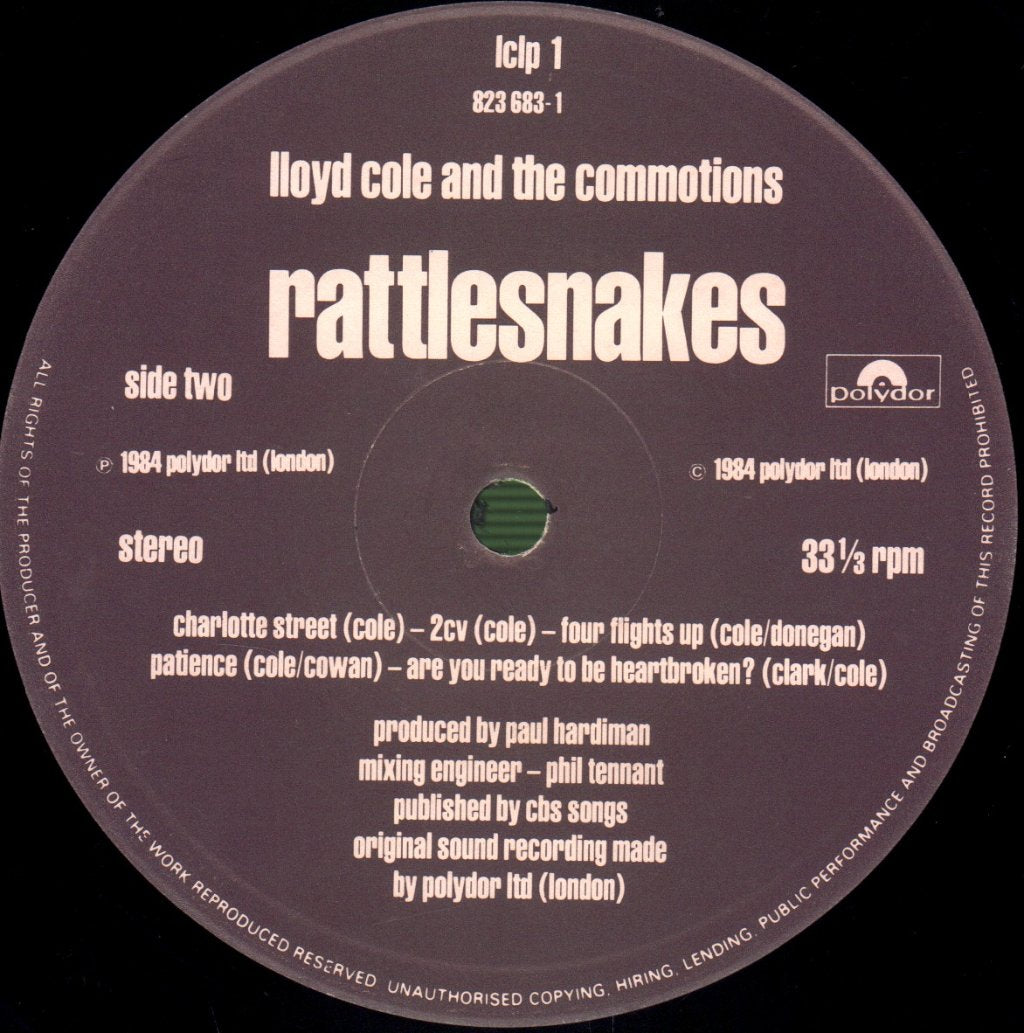 Lloyd Cole And The Commotions - Rattlesnakes - Lp