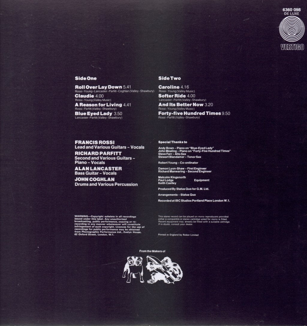 Status Quo - Hello - Lp