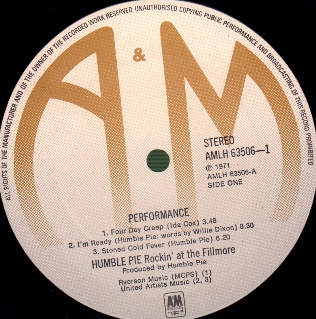 Humble Pie - Performance - Double Lp