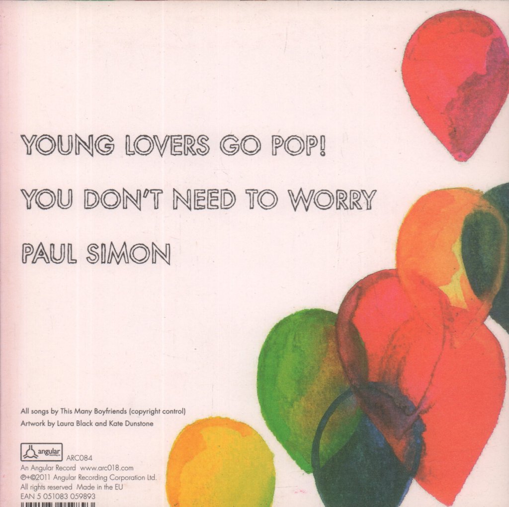 This Many Boyfriends - Young Lovers Go Pop - 7 Inch