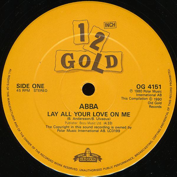 ABBA - Lay All Your Love On Me - 12 Inch