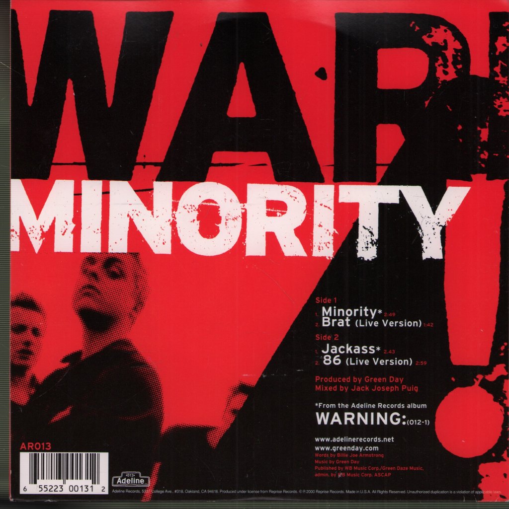 Green Day - Minority - 7 Inch