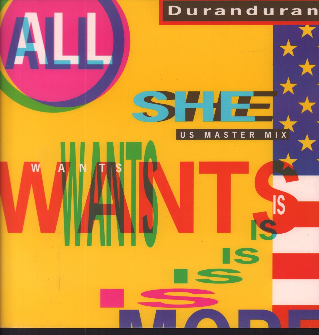 Duran Duran - All She Wants Is - 12 Inch