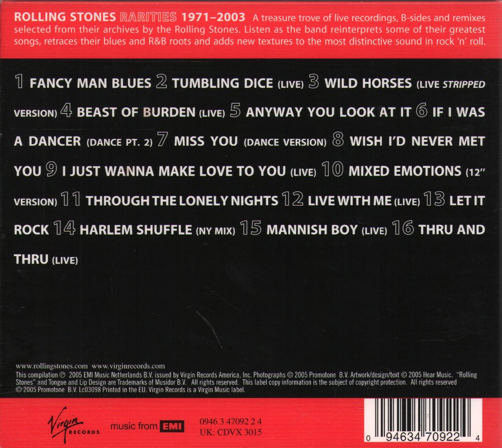 Rolling Stones - Rarities 1971-2003 - Cd