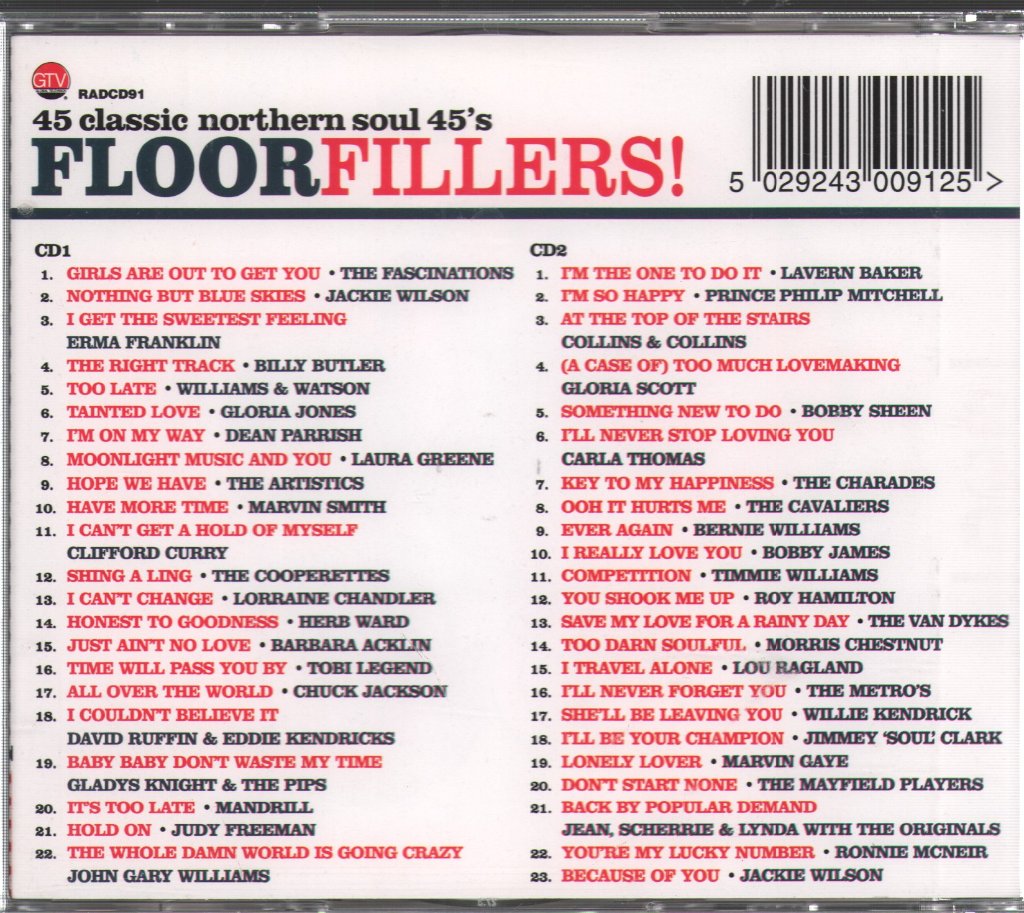 Various Artists - Floorfillers! - 45 Classic Northern Soul 45's - Double Cd